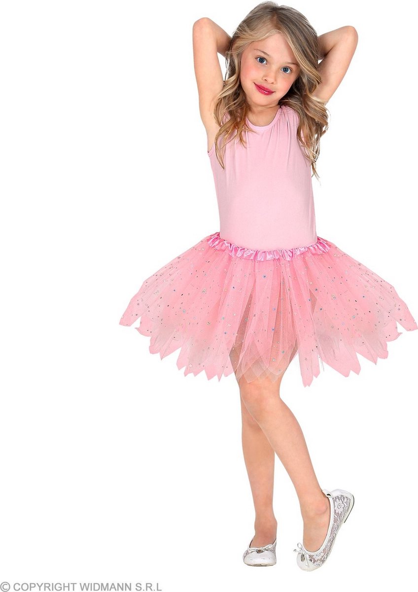 Dans & Entertainment Kostuum | Bella Ballet Feetutu 30 Centimeter Lichtroze Meisje | One Size | Carnaval kostuum | Verkleedkleding
